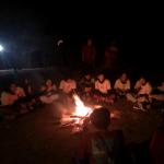 Peserta di Api Unggun dengan Panitia